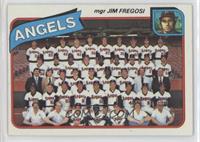 Team Checklist - Los Angeles Angels Team, Jim Fregosi