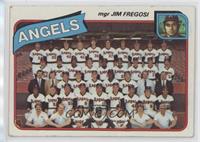 Team Checklist - Los Angeles Angels Team, Jim Fregosi [Poor to Fair]