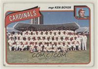 Team Checklist - St. Louis Cardinals Team, Ken Boyer [Poor to Fair]