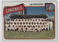 Team Checklist - St. Louis Cardinals Team, Ken Boyer