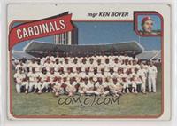 Team Checklist - St. Louis Cardinals Team, Ken Boyer [Poor to Fair]