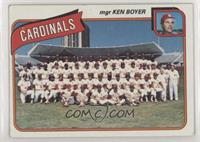 Team Checklist - St. Louis Cardinals Team, Ken Boyer