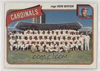 Team Checklist - St. Louis Cardinals Team, Ken Boyer