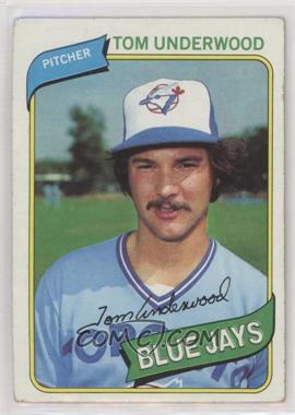 1980 Topps - [Base] #324 - Tom Underwood