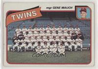 Team Checklist - Minnesota Twins Team, Gene Mauch