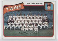 Team Checklist - Minnesota Twins Team, Gene Mauch