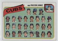 Team Checklist - Chicago Cubs Team, Preston Gomez [Good to VG‑E…