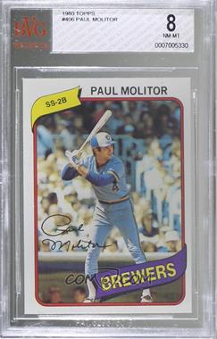 1980 Topps - [Base] #406 - Paul Molitor [BVG 8 NM‑MT]