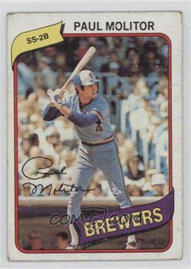1980 Topps - [Base] #406 - Paul Molitor [COMC RCR Poor]