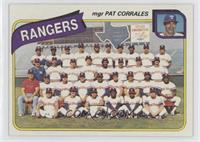 Team Checklist - Texas Rangers Team, Pat Corrales