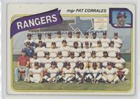 Team Checklist - Texas Rangers Team, Pat Corrales