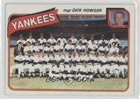 Team Checklist - New York Yankees Team (Dick Howser) [Poor to Fair]