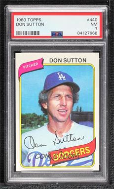 1980 Topps - [Base] #440 - Don Sutton [PSA 7 NM]