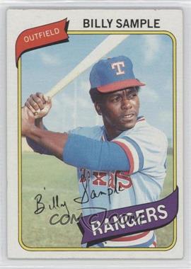 1980 Topps - [Base] #458 - Bill Sample