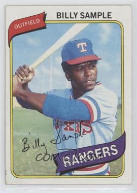 1980 Topps - [Base] #458 - Bill Sample