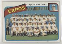 Team Checklist - Montreal Expos Team, Dick Williams