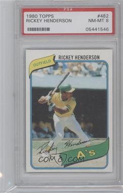 1980 Topps - [Base] #482.1 - Rickey Henderson [PSA 8 NM‑MT]