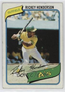 1980 Topps - [Base] #482.1 - Rickey Henderson