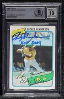 Rickey Henderson [BAS BGS Authentic]