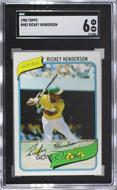 1980 Topps - [Base] #482.1 - Rickey Henderson [SGC 80 EX/NM 6]