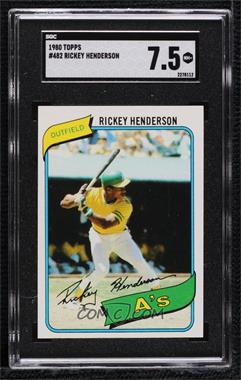 1980 Topps - [Base] #482.1 - Rickey Henderson [SGC 7.5 NM+]