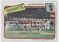 Team Checklist - San Francisco Giants, Dave Bristol [COMC RCR Poor]