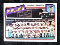 Team Checklist - Philadelphia Phillies Team, Dallas Green