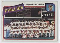 Team Checklist - Philadelphia Phillies Team, Dallas Green [Poor to Fa…