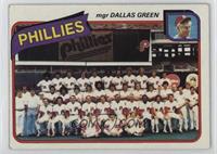 Team Checklist - Philadelphia Phillies Team, Dallas Green