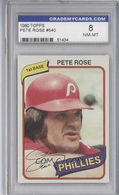 1980 Topps - [Base] #540 - Pete Rose [Encased]