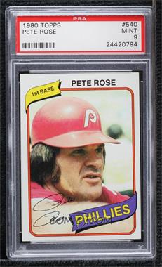 1980 Topps - [Base] #540 - Pete Rose [PSA 9 MINT]