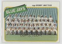 Team Checklist - Toronto Blue Jays Team, Bobby Mattick [Good to VG…