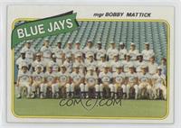 Team Checklist - Toronto Blue Jays Team, Bobby Mattick