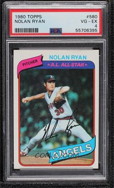 1980 Topps - [Base] #580 - Nolan Ryan [PSA 4 VG‑EX]