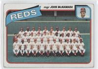 Team Checklist - Cincinnati Reds Team, John McNamara [Good to VG̴…