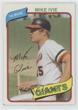 1980 Topps - [Base] #62 - Mike Ivie