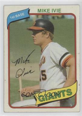 1980 Topps - [Base] #62 - Mike Ivie [Good to VG‑EX]