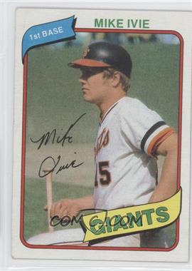 1980 Topps - [Base] #62 - Mike Ivie