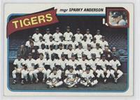 Team Checklist - Detroit Tigers Team, Sparky Anderson [Good to VGR…