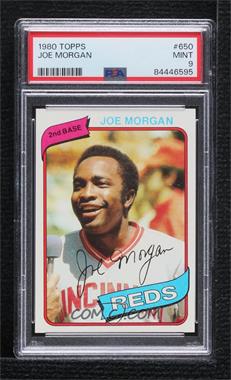 1980 Topps - [Base] #650 - Joe Morgan [PSA 9 MINT]