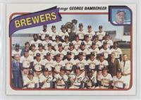 Team Checklist - Milwaukee Brewers Team (George Bamberger)