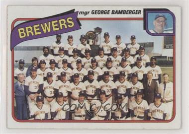 1980 Topps - [Base] #659 - Team Checklist - Milwaukee Brewers Team (George Bamberger)