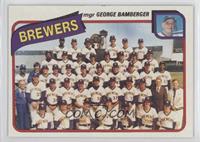 Team Checklist - Milwaukee Brewers Team (George Bamberger)