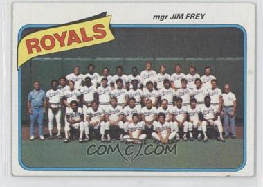 1980 Topps - [Base] #66 - Team Checklist - Kansas City Royals (KC Royals) Team