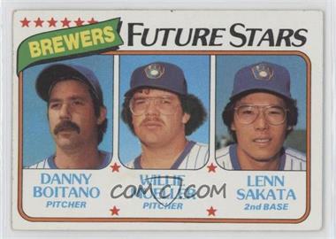 1980 Topps - [Base] #668 - Future Stars - Danny Boitano, Willie Mueller, Lenn Sakata