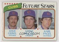 Future Stars - Dave Geisel, Steve Macko, Karl Pagel [COMC RCR Poor]