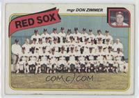 Team Checklist - Boston Red Sox Team, Don Zimmer [Good to VG‑EX]