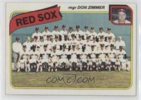 Team Checklist - Boston Red Sox Team, Don Zimmer