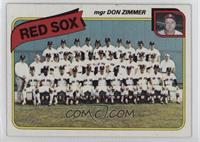 Team Checklist - Boston Red Sox Team, Don Zimmer