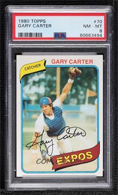 1980 Topps - [Base] #70 - Gary Carter [PSA 8 NM‑MT]